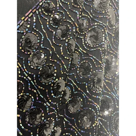 Creative Creations 100% Silk Dress Beads & Sequins Beautiful Medium - Picture 9 of 16
